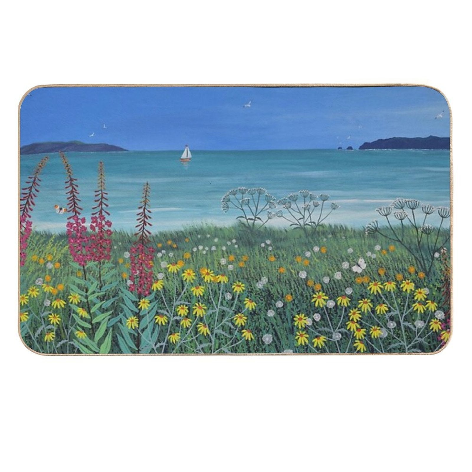 Ocean Solace  Repositionable Bath Mat