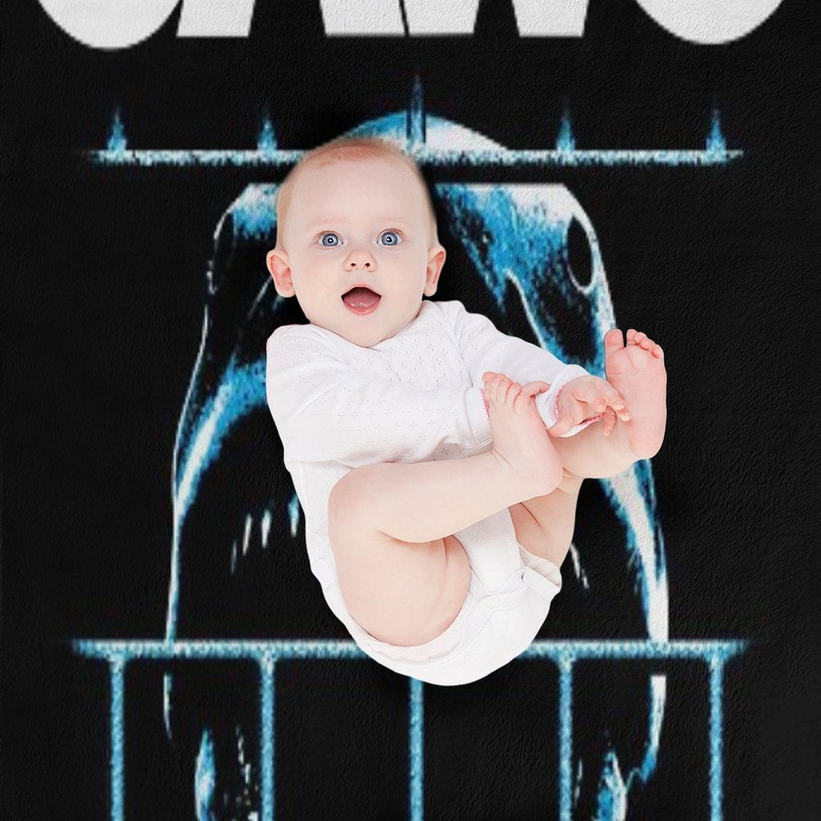 JAWS The Movie Velvety-soft Throw Blanket