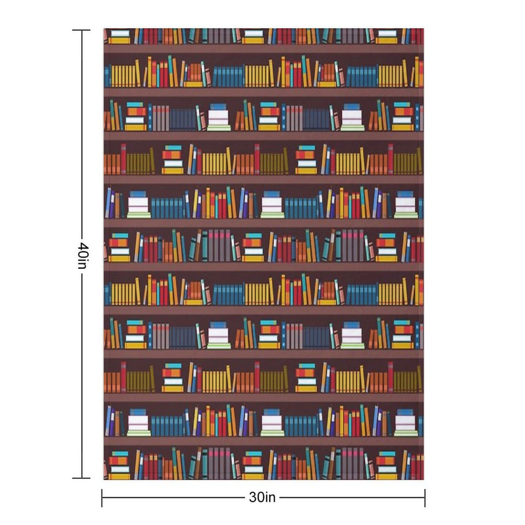 Book Pattern Durable Throw Blanket