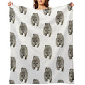 Cuddles The Wombat Quick-dry Throw Blanket