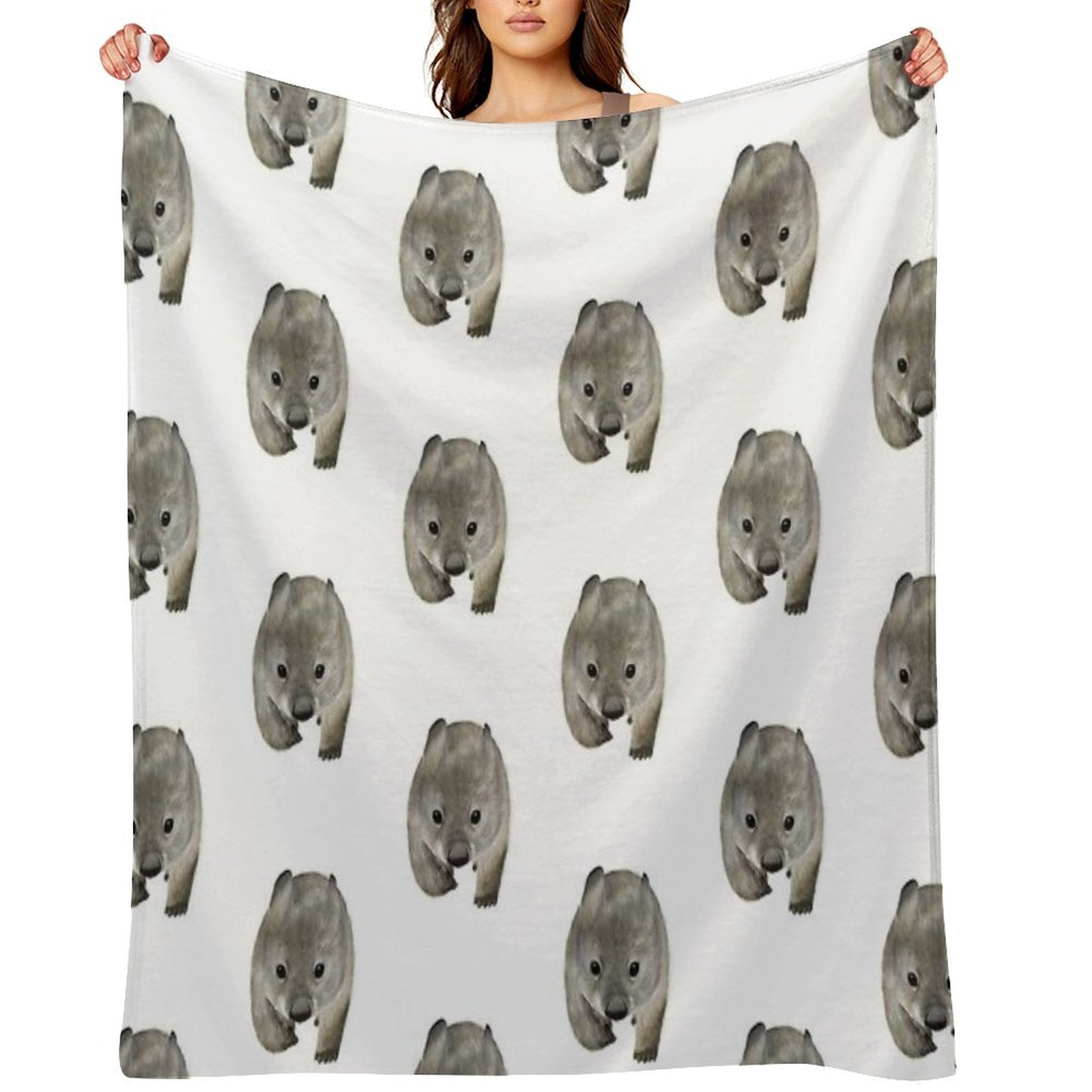 Cuddles The Wombat Quick-dry Throw Blanket