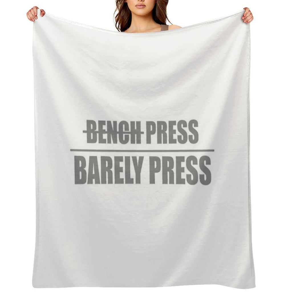 Bench Press, Barely Press Compact Throw Blanket