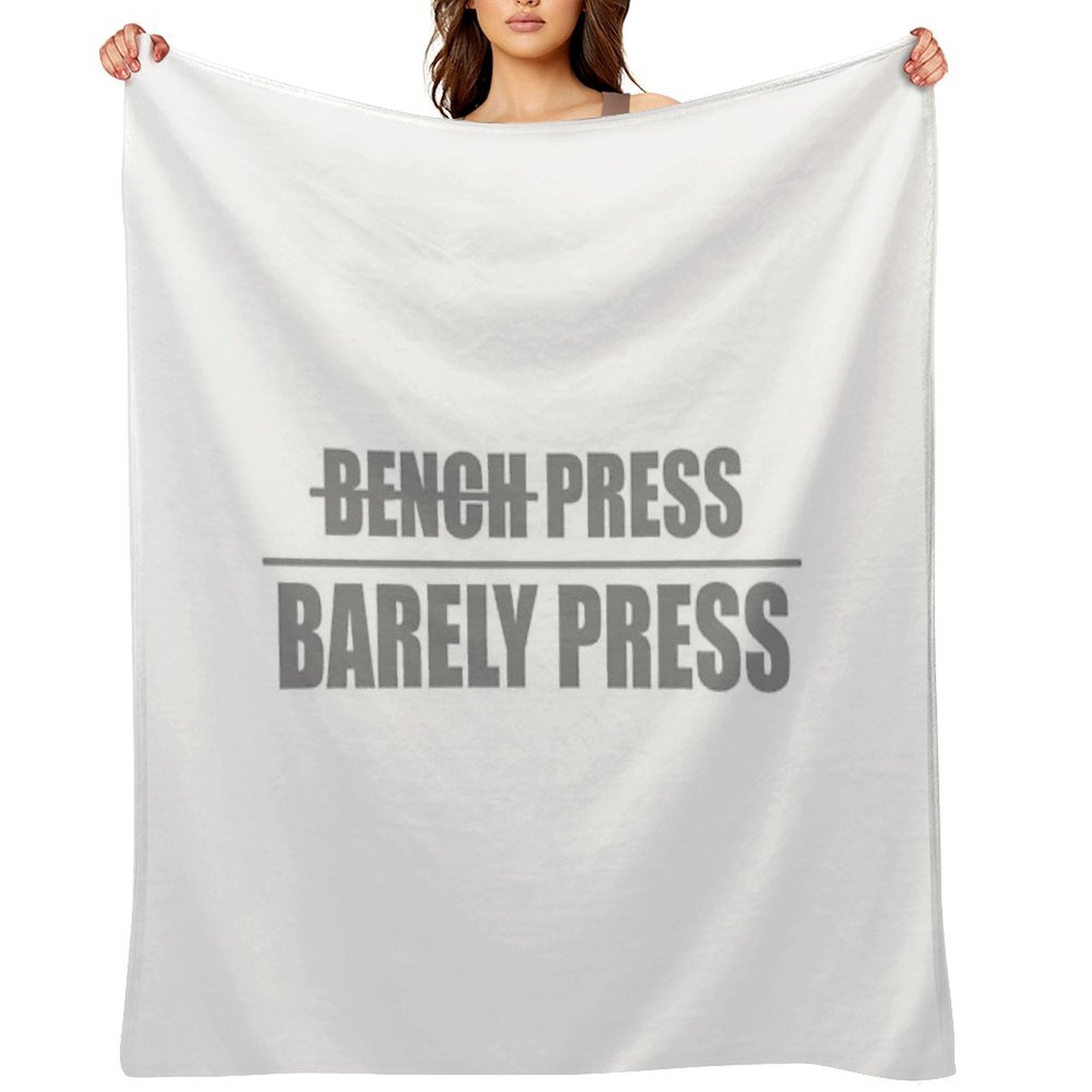 Bench Press, Barely Press Compact Throw Blanket