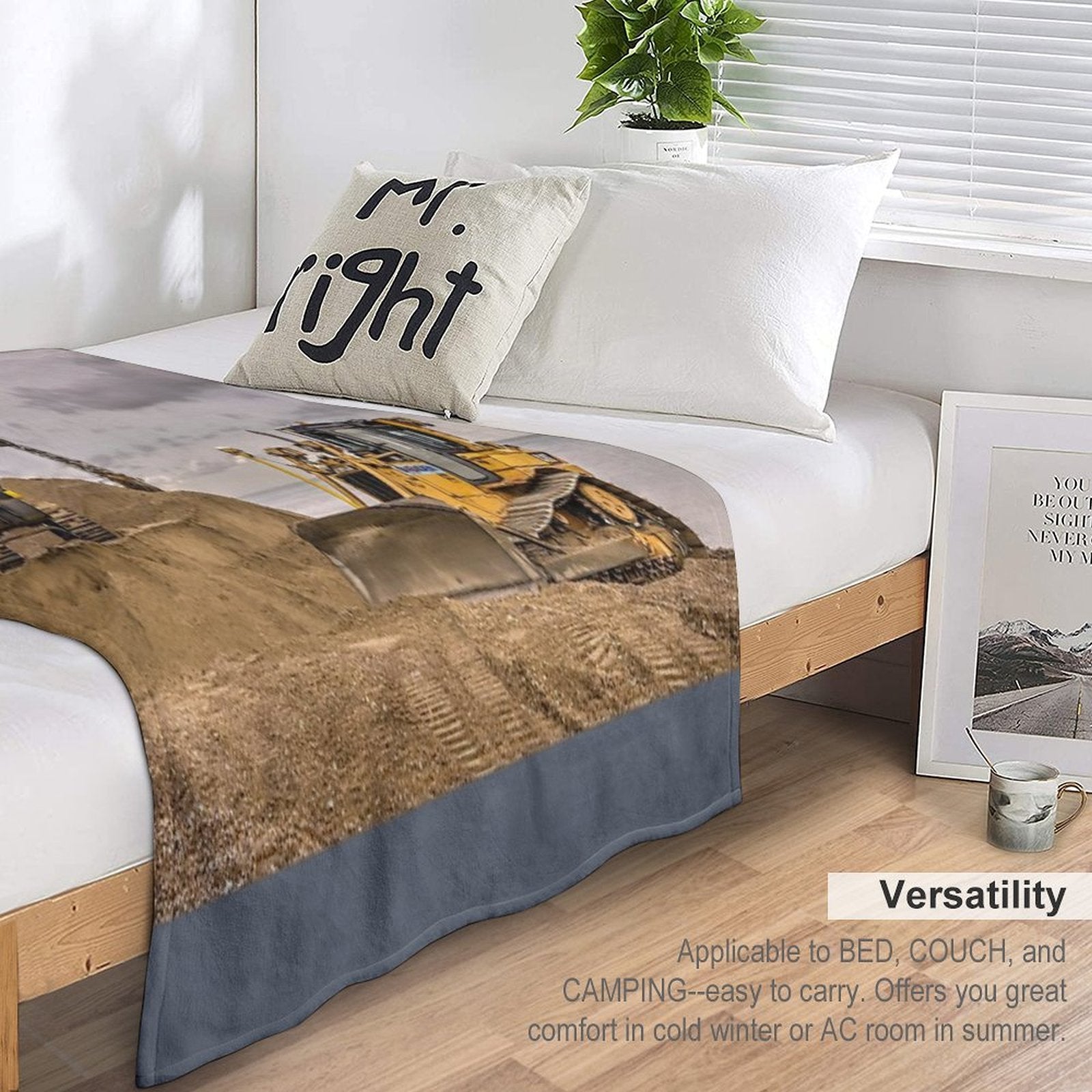 Digging And Dozing Anti-pilling Throw Blanket