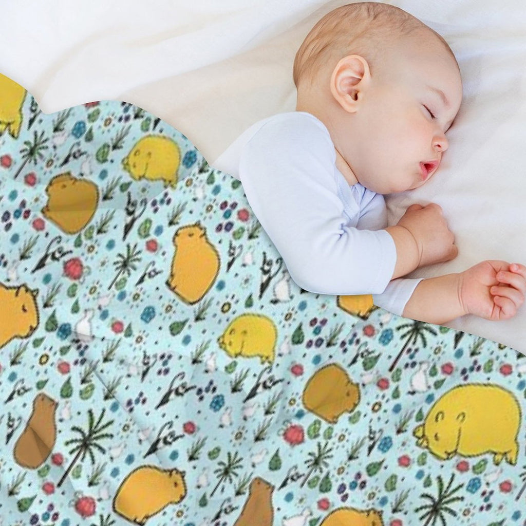 Capybaras All-season Throw Blanket