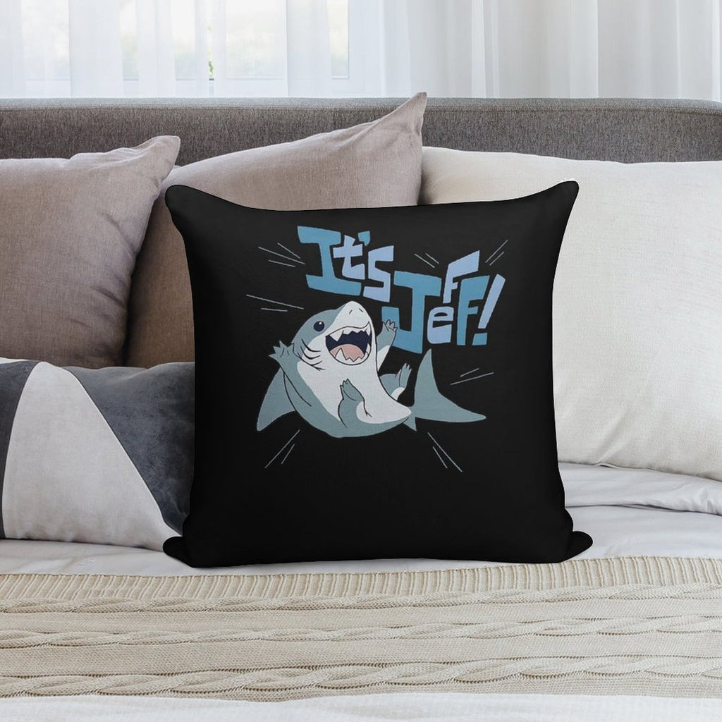 It’s Jeff The Landshark Soft High-Density Material Throw Pillow