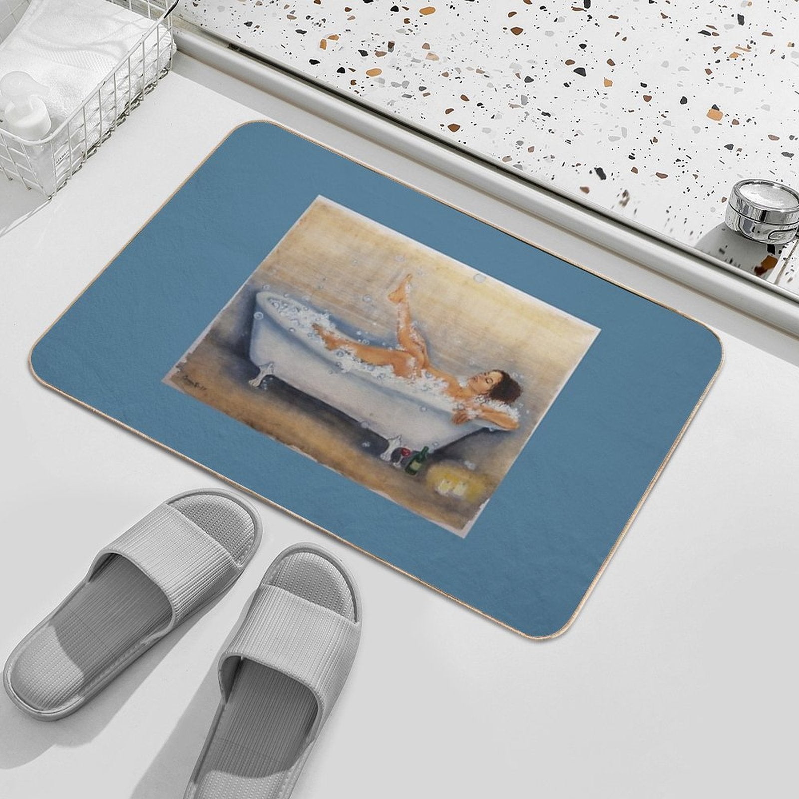 Magic of A Hot Bath Durable Bath Mat