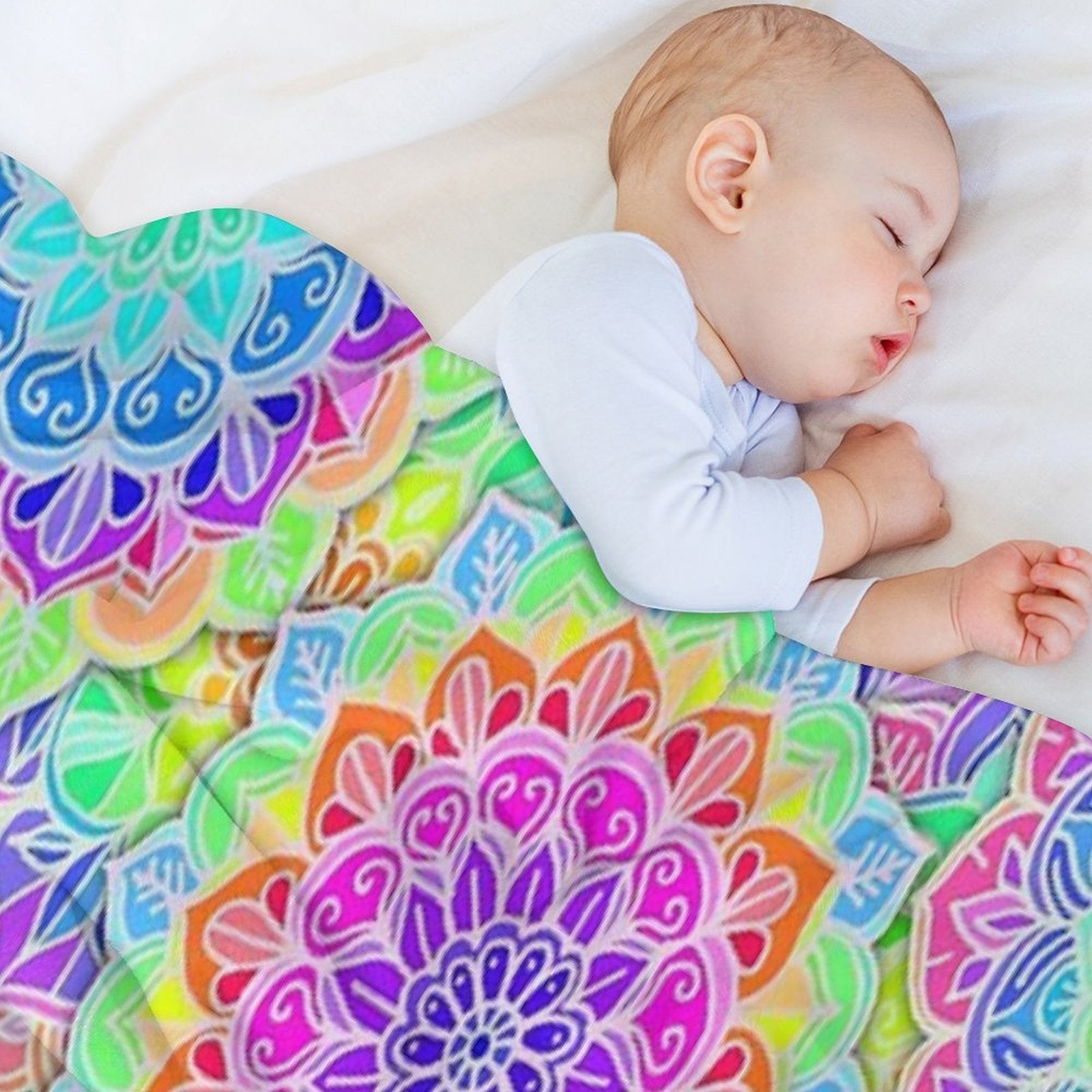 Psychedelic Summer Comfort Throw Blanket