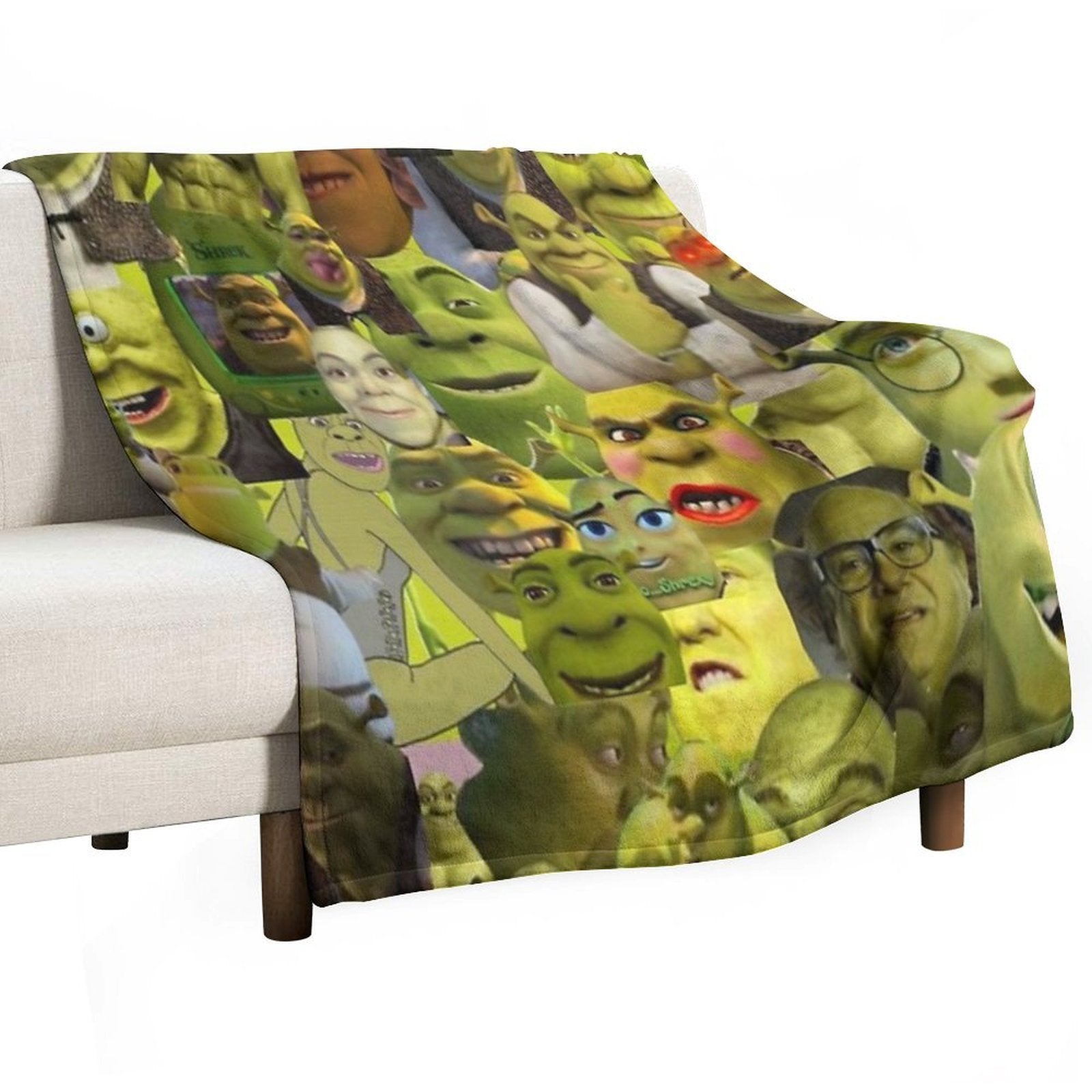 Shrek Meme Collage Gift-ready Throw Blanket