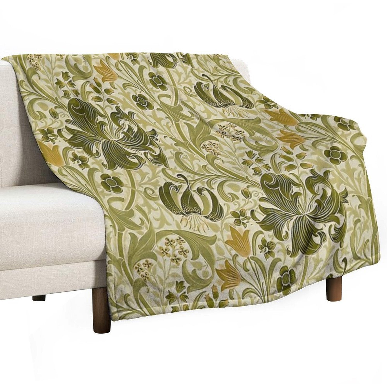 William Morris - Honeysucklea 'No,02. Lightweight Throw Blanket