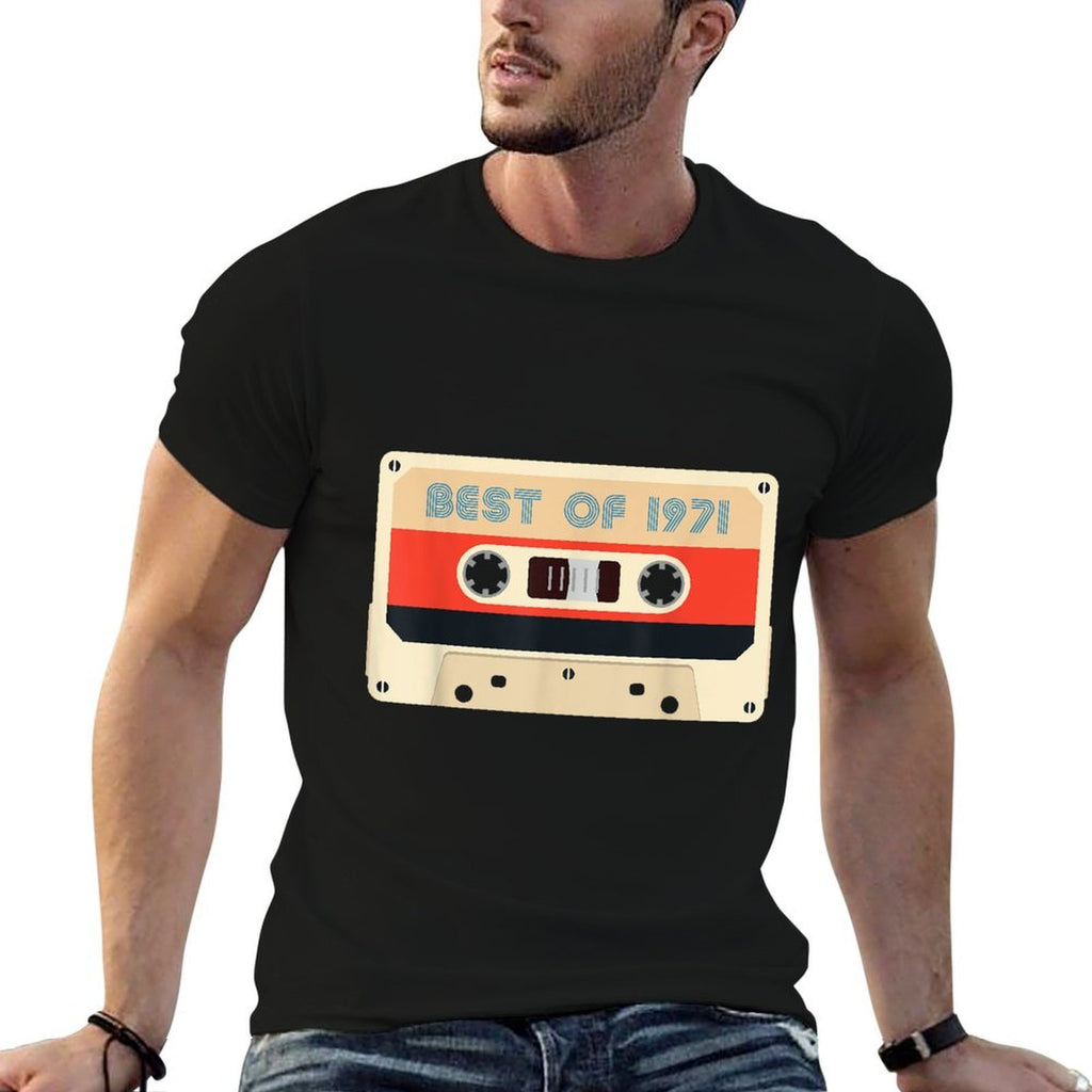 50 Year Old Classic Vintage Best of 1971 50th Birthday  Heathered Texture T-Shirt