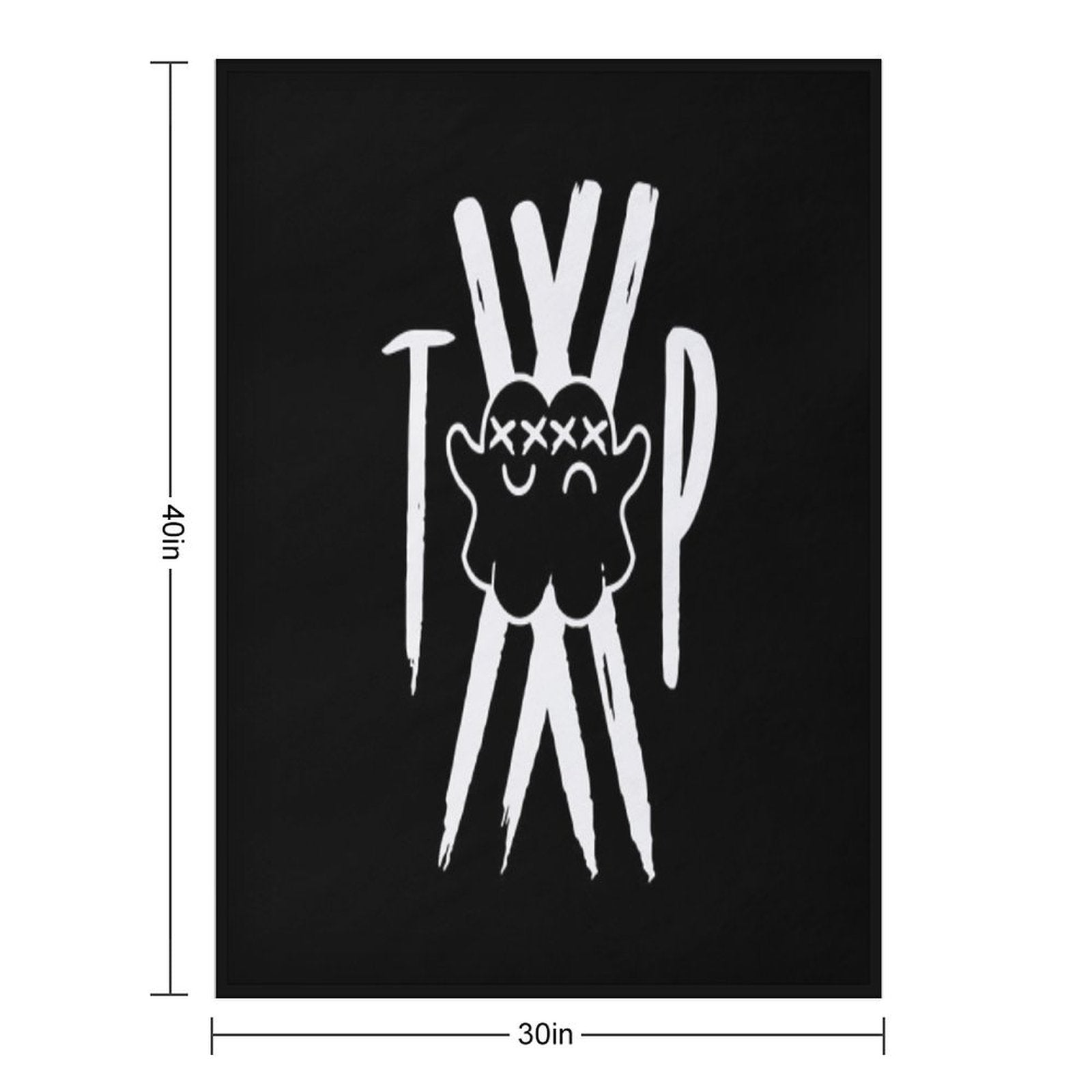 Twin Paranormal Merch Ghost Gang Quick-dry Throw Blanket