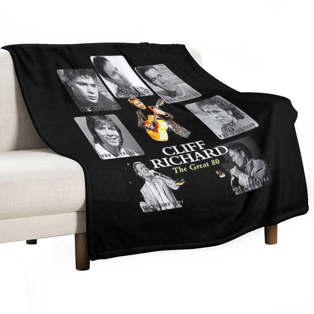 Best Clear Design of American Legend Singer Songwriter  Actor Cliff Richard Comfort Throw Blanket