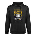 Vintage Blessed By God For 86 Years Happy 86th Birthday Versatile Streetwear Hoodie