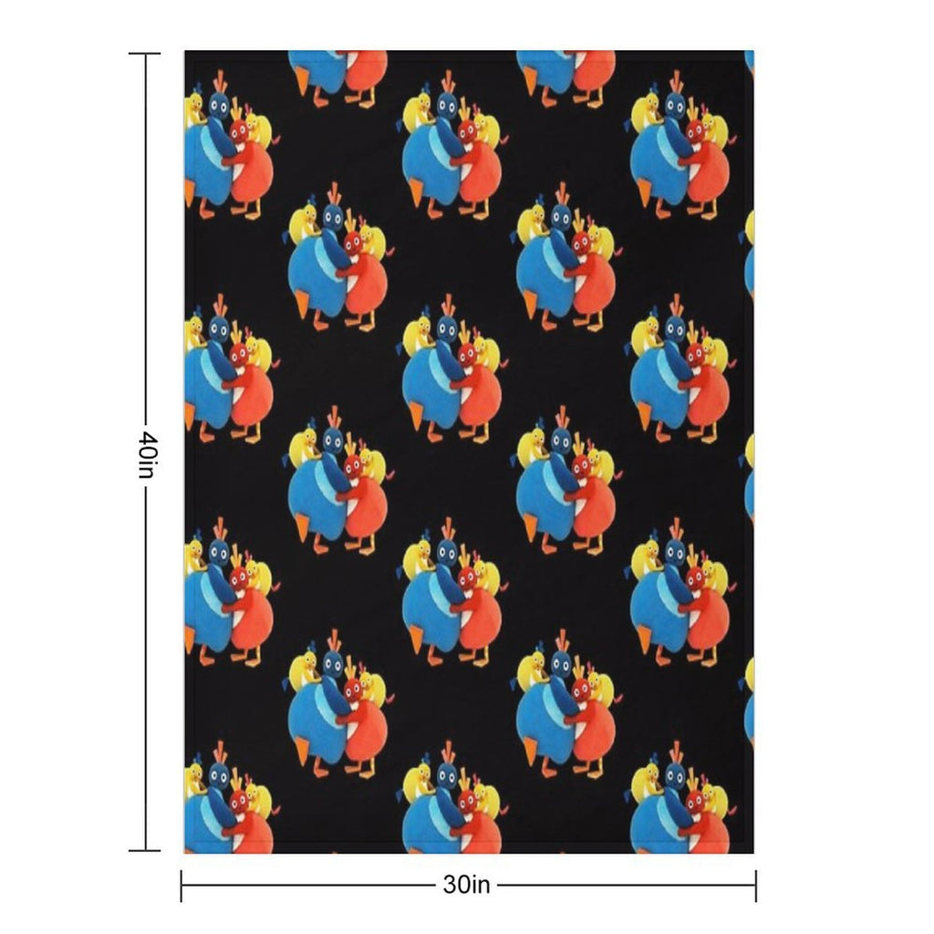Twirlywoos Cute Characters Compact Throw Blanket