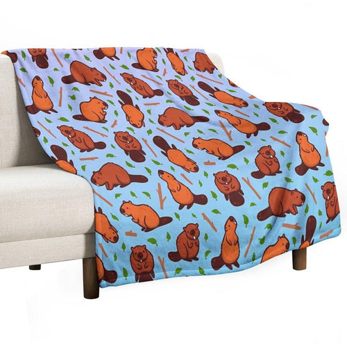 Beaver FevEr Anti-pilling Throw Blanket