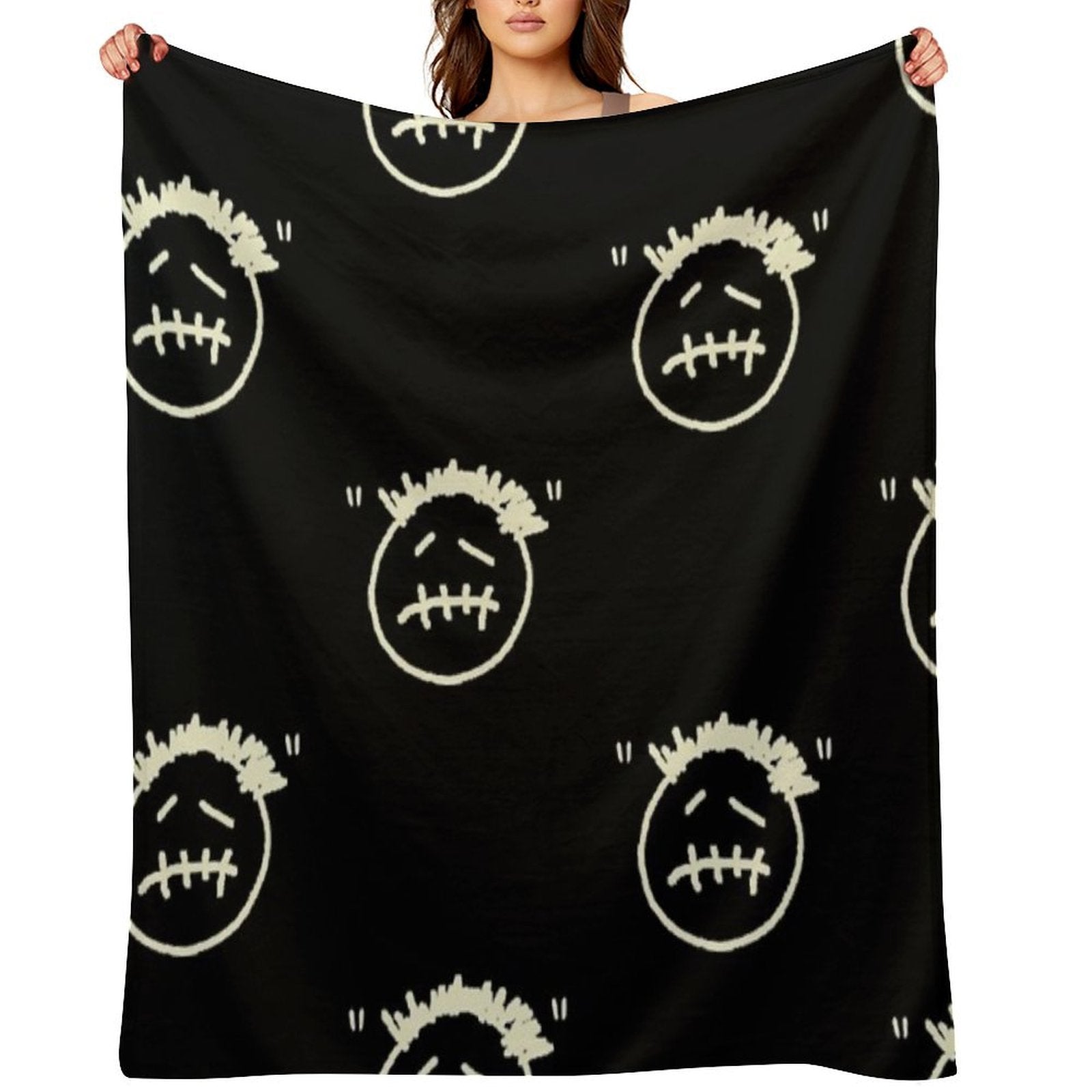 Cactus Jack Logo Sustainable Throw Blanket