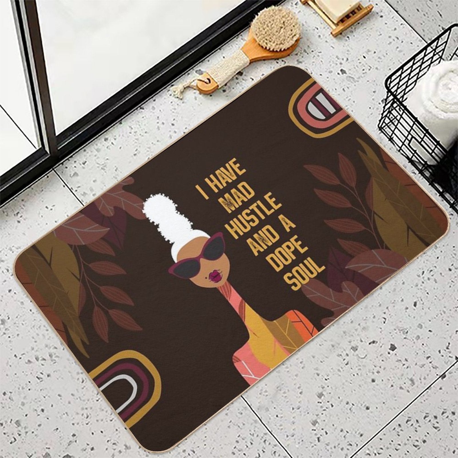 I Have Mad Hustle And A Dope Soul  Versatile Bath Mat