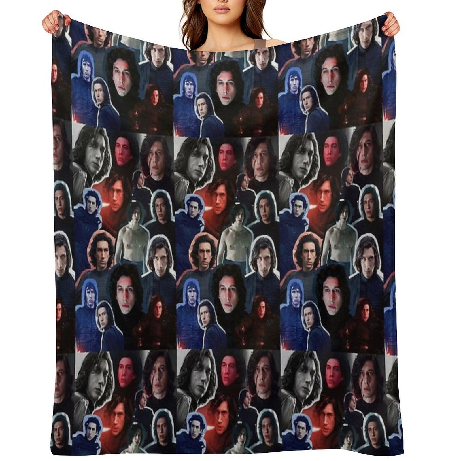 Adam Driver As BenKylo Collage Edit Anti-pilling Throw Blanket