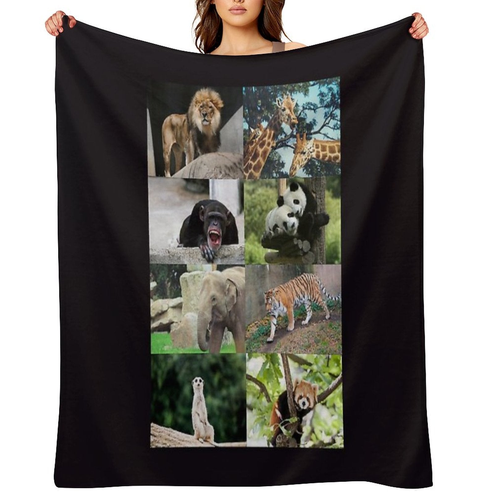 Columbus Zoo Anti-pilling Throw Blanket