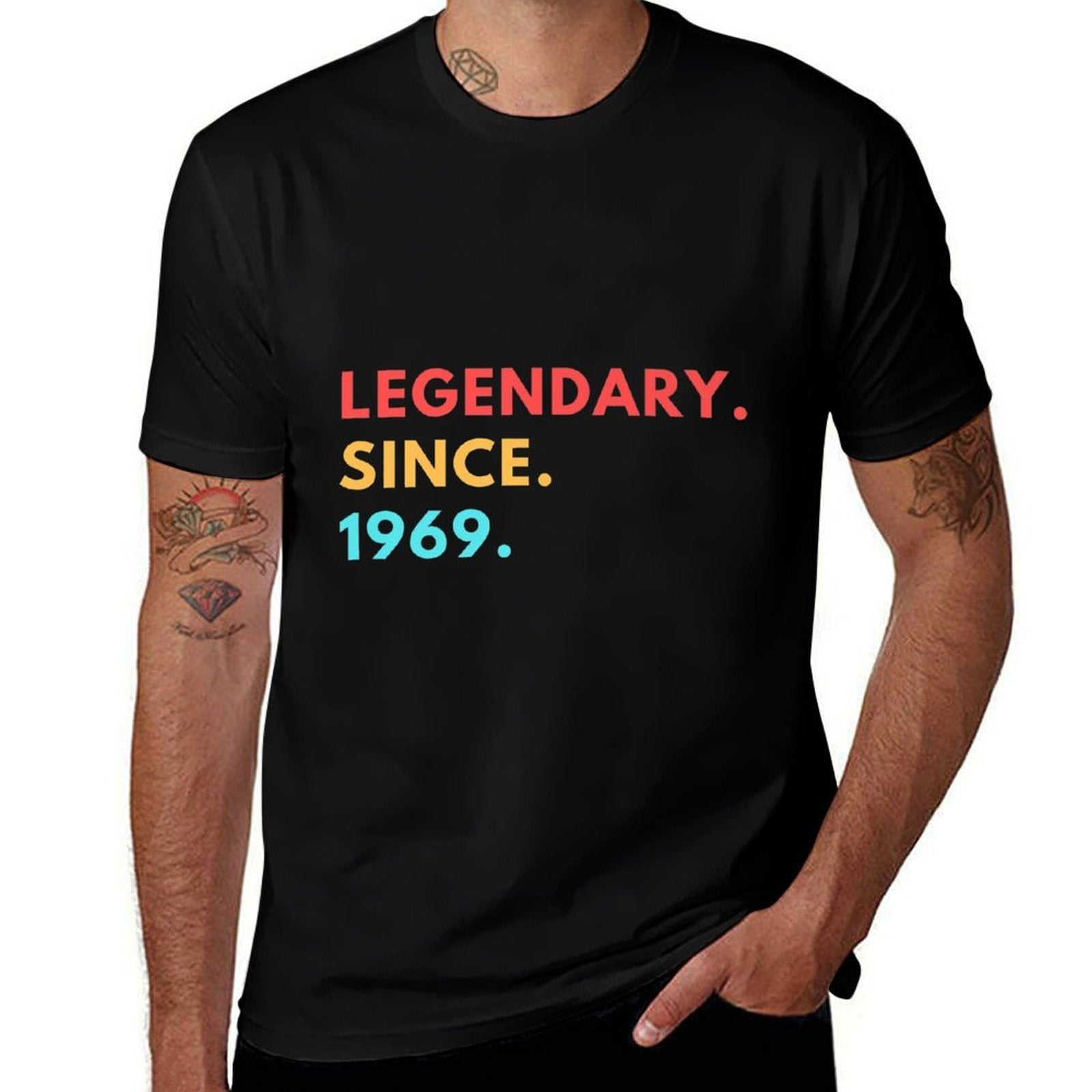 Funny Gift 50th Birthday For Men Women Legendary Since 1969 Premium  Polyester Blend T-Shirt