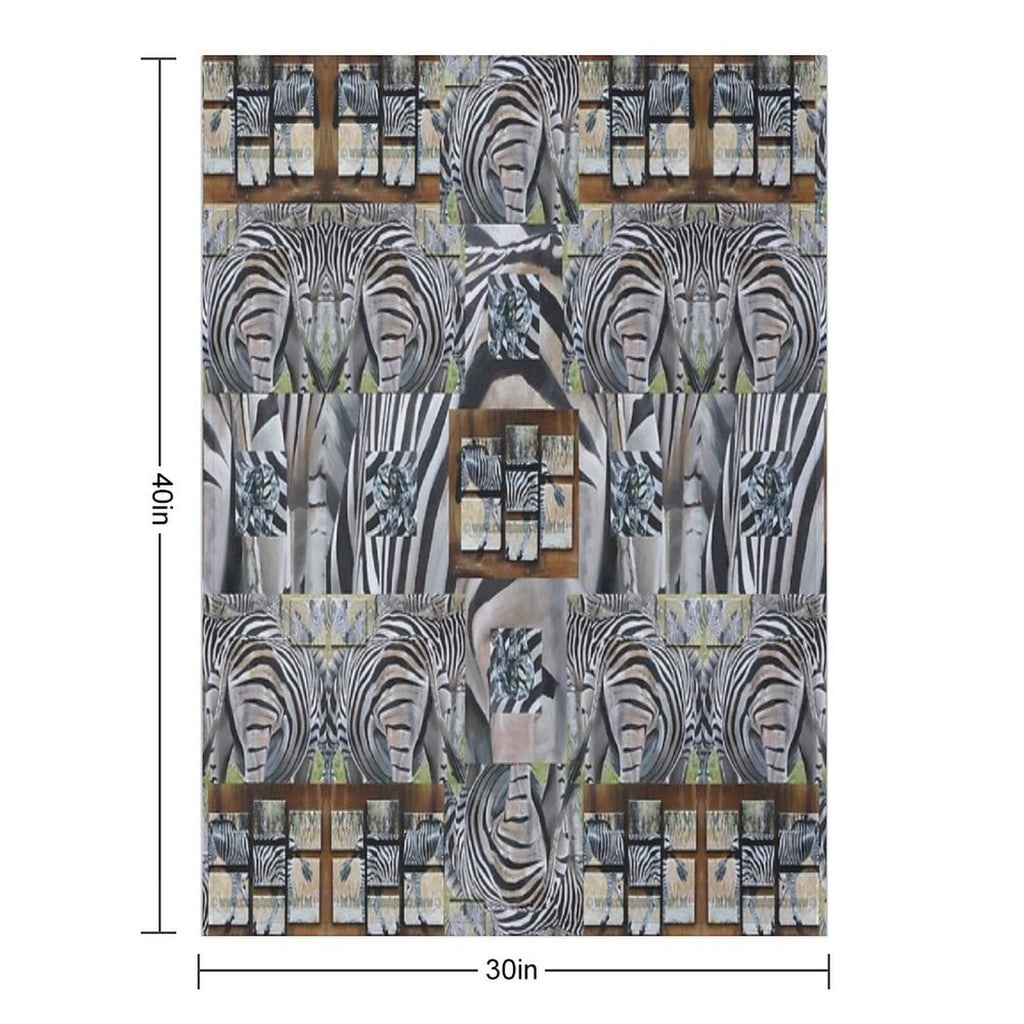 Zebra Pattern Gift-ready Throw Blanket