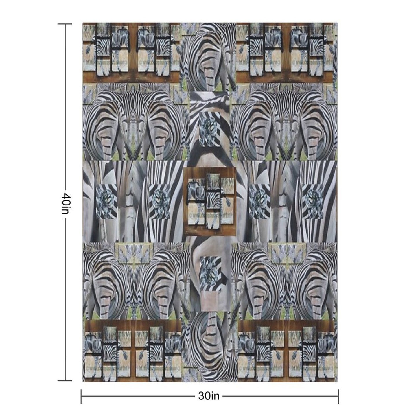 Zebra Pattern Gift-ready Throw Blanket