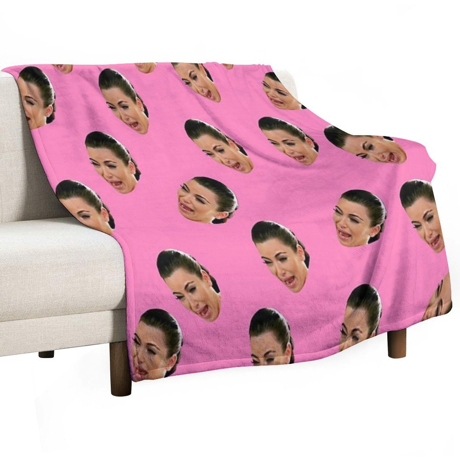 Crying Kim Kardashian All-season Throw Blanket