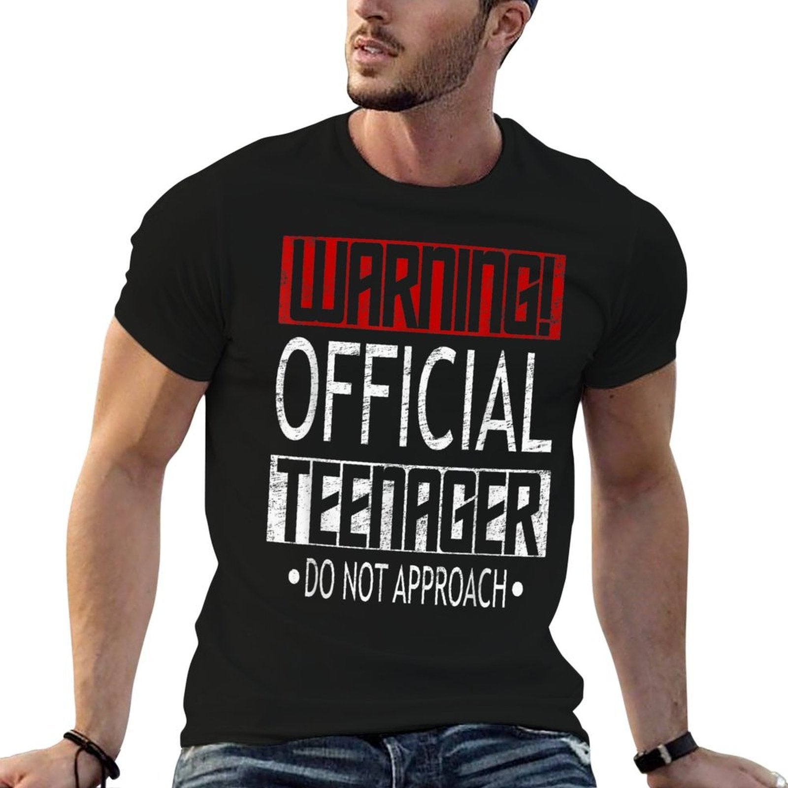 Warning Officialnager 13 Thirteen Year Old Birthday  Graphic-printed T-Shirt