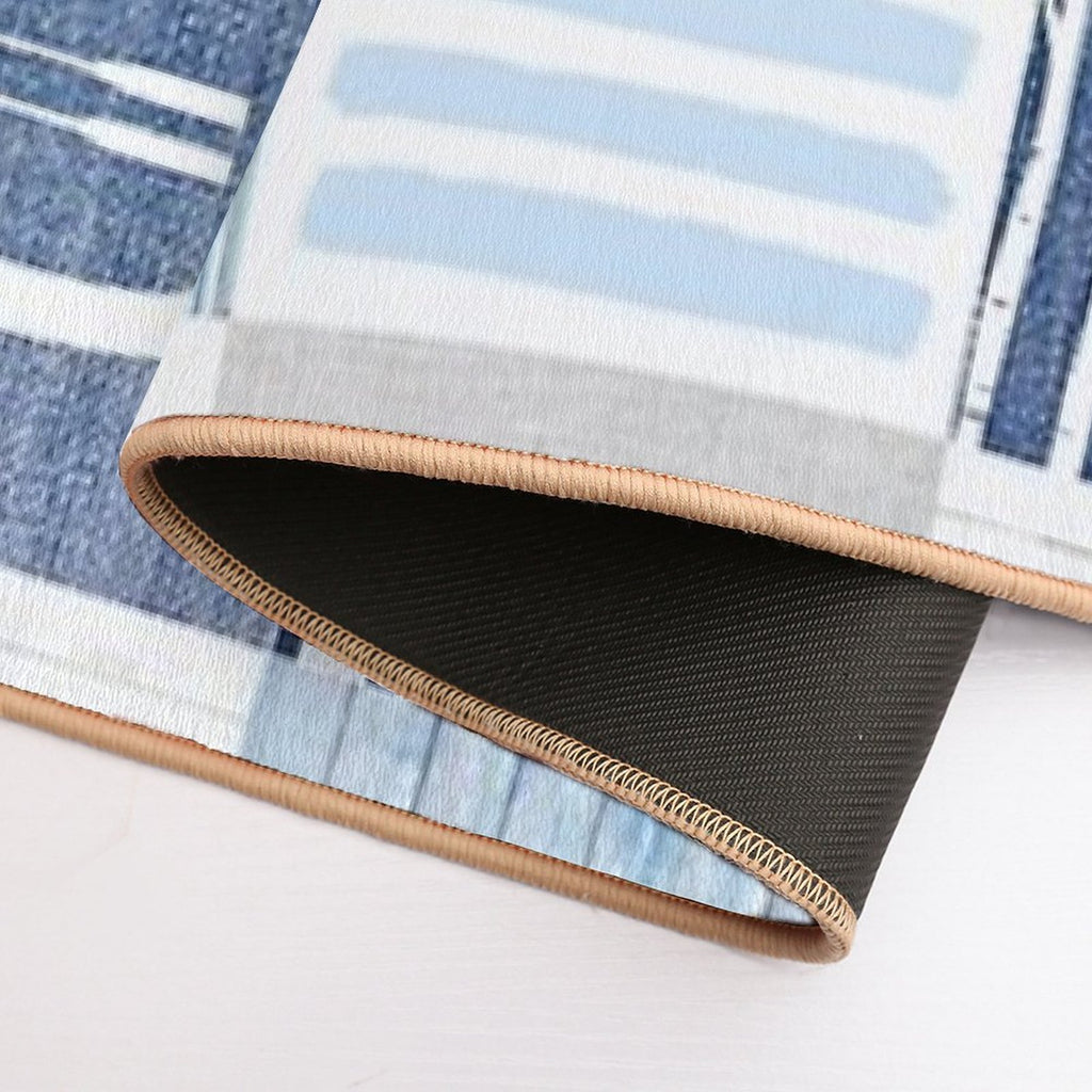 Life Is Better at The Lake Patchwork  Stain-Proof Bath Mat