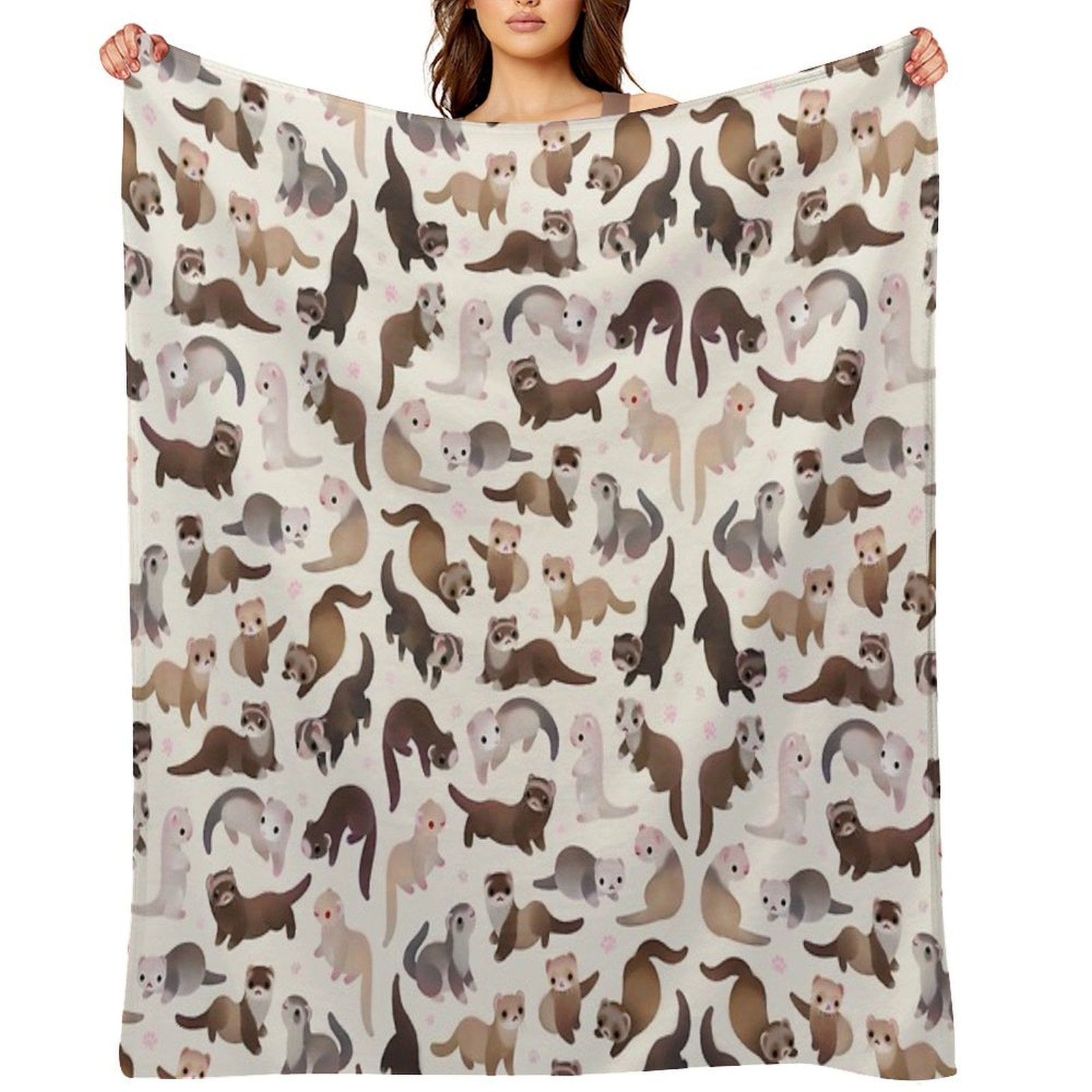 Ferret - Bright Quick-dry Throw Blanket