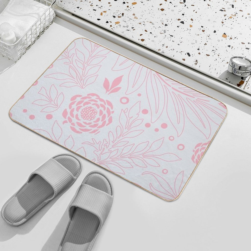 Floral Design 21  Dirt-Trapping Bath Mat
