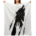 Wolves of Paris Machine-washable Throw Blanket
