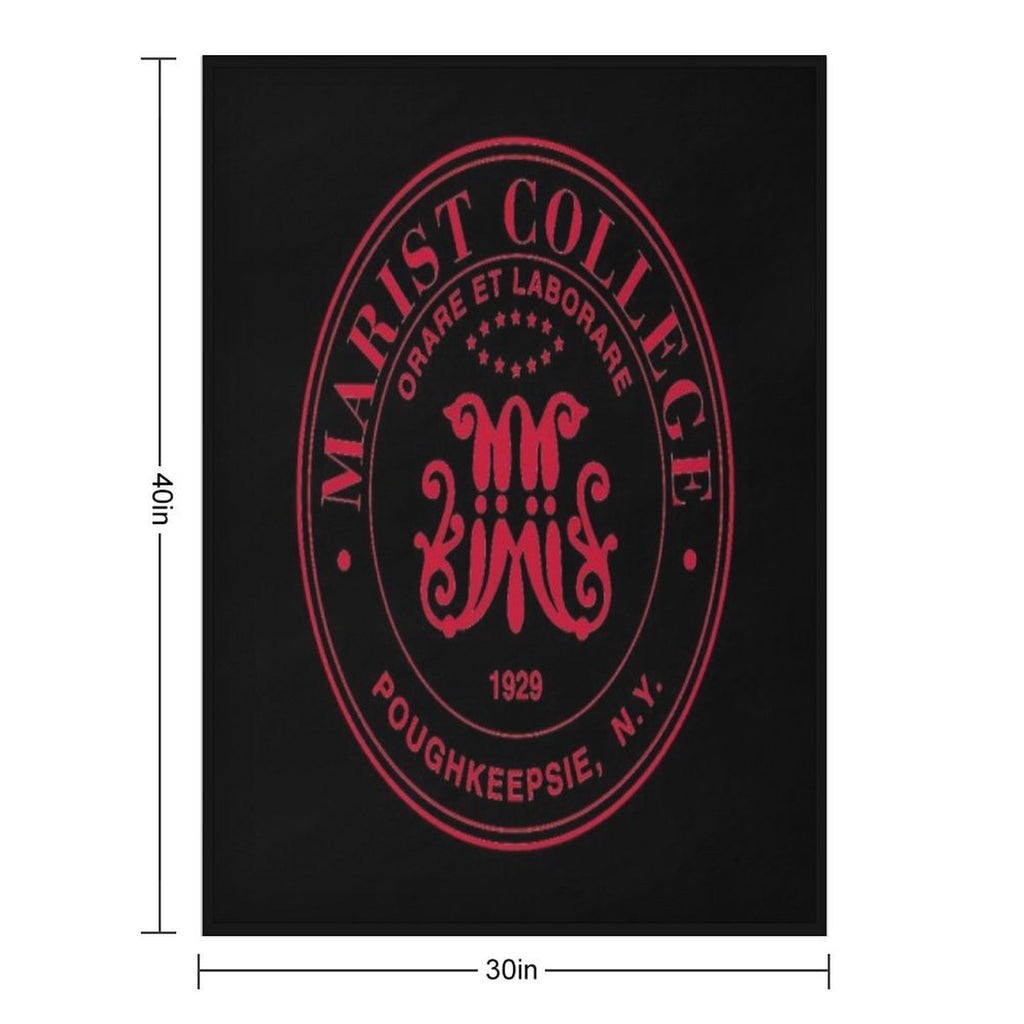 Logo Marist College Wrinkle-free Throw Blanket