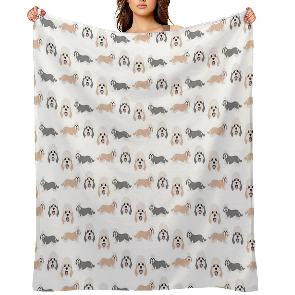 Dandie Dinmont Terrier Dogs Versatility Throw Blanket