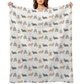 Dandie Dinmont Terrier Dogs Versatility Throw Blanket
