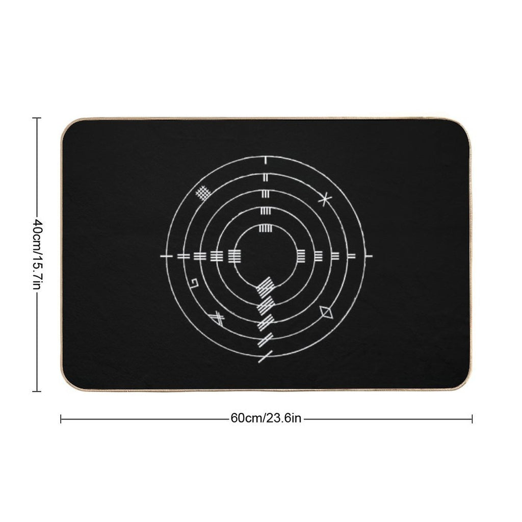 Ogham Wheel  Eco-Friendly Bath Mat