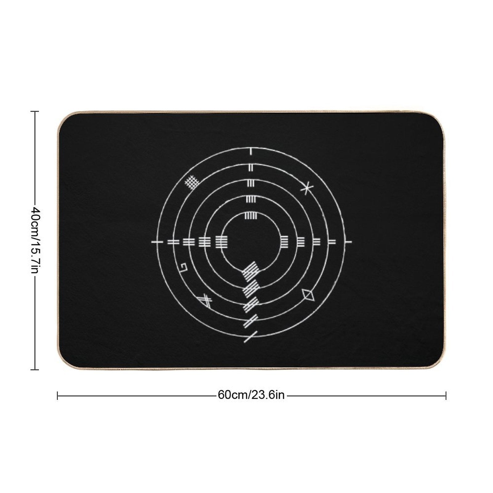 Ogham Wheel  Eco-Friendly Bath Mat
