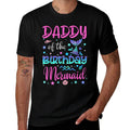 Daddy Of The Birthday Mermaid Family Matching Party Squad  Odor-resistant T-Shirt