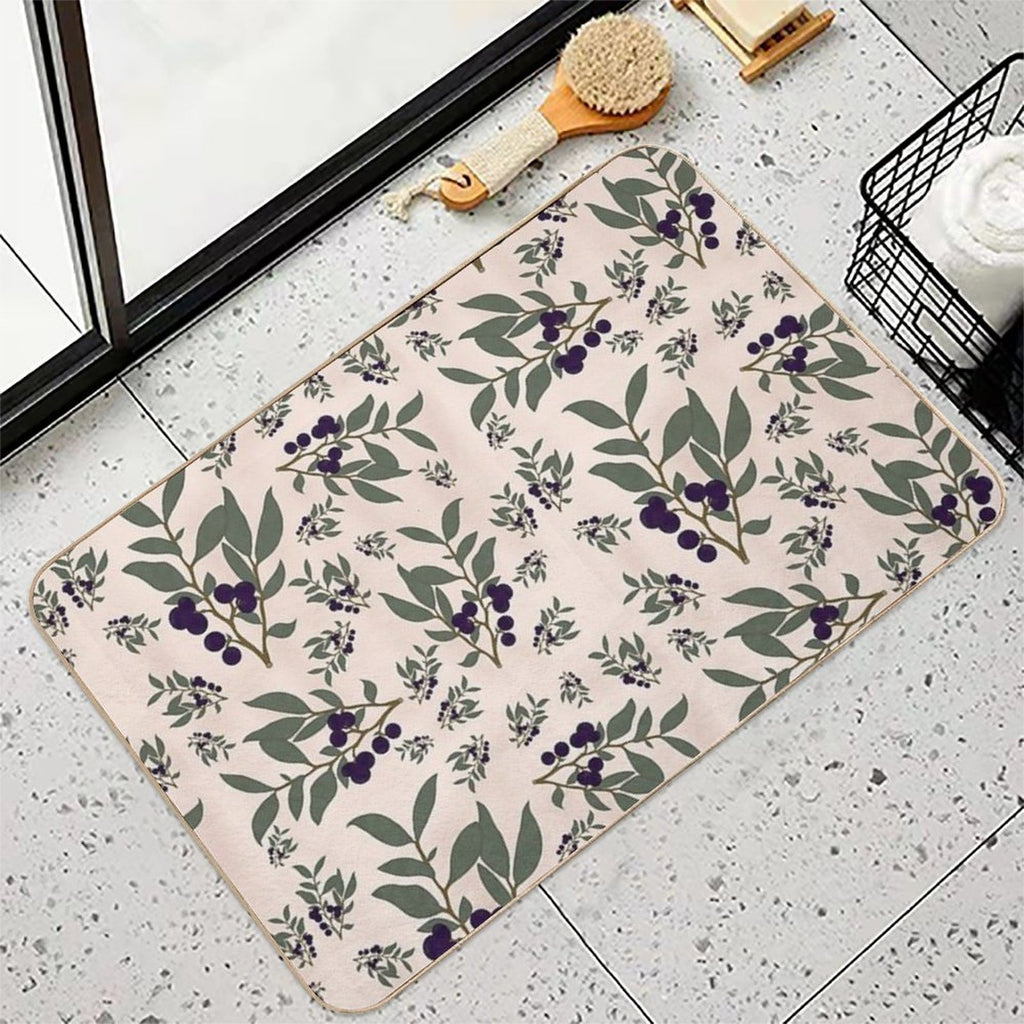 Huckleberry Pattern  Multi-Purpose Bath Mat