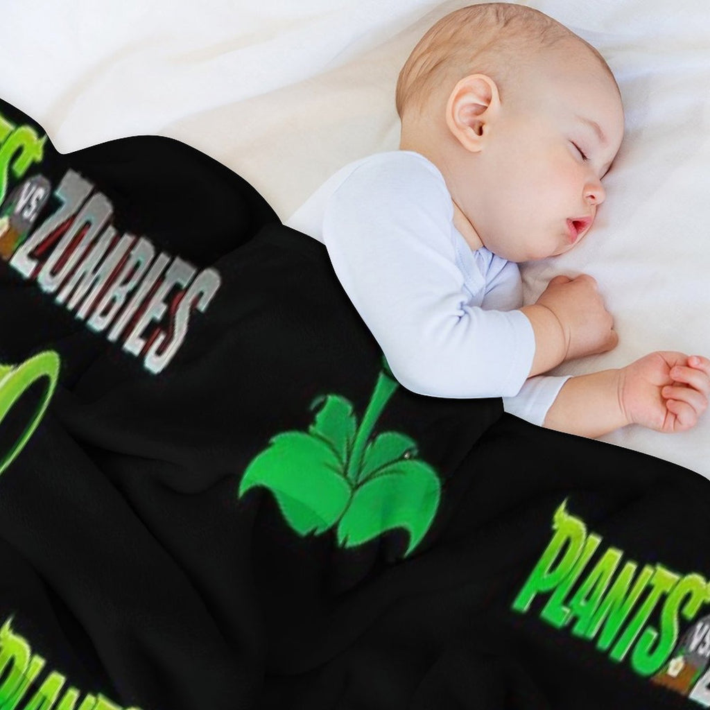Peashooter Design  Plants Vs Zombies Versatility Throw Blanket