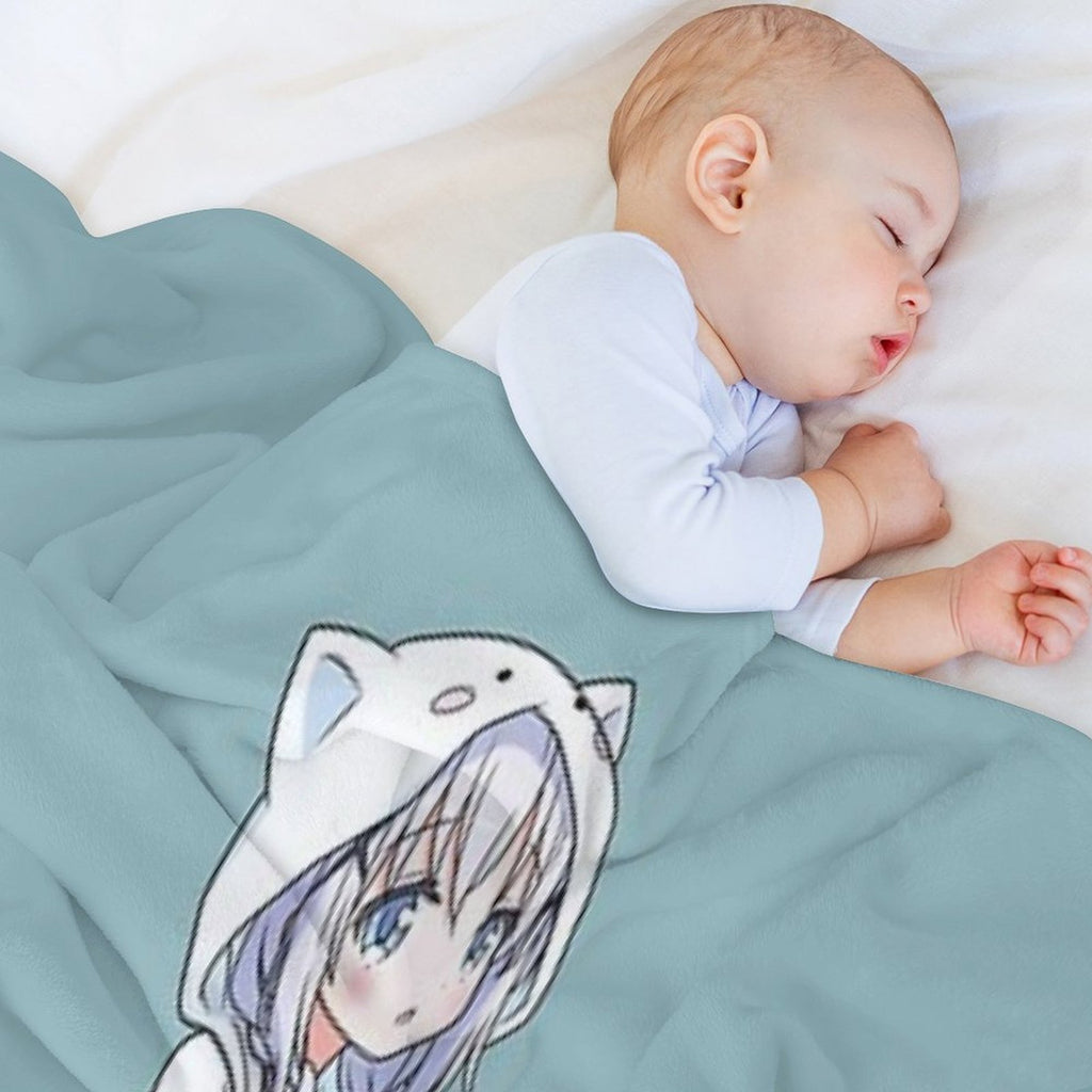 Anime Kawaii Girl Comfort Throw Blanket