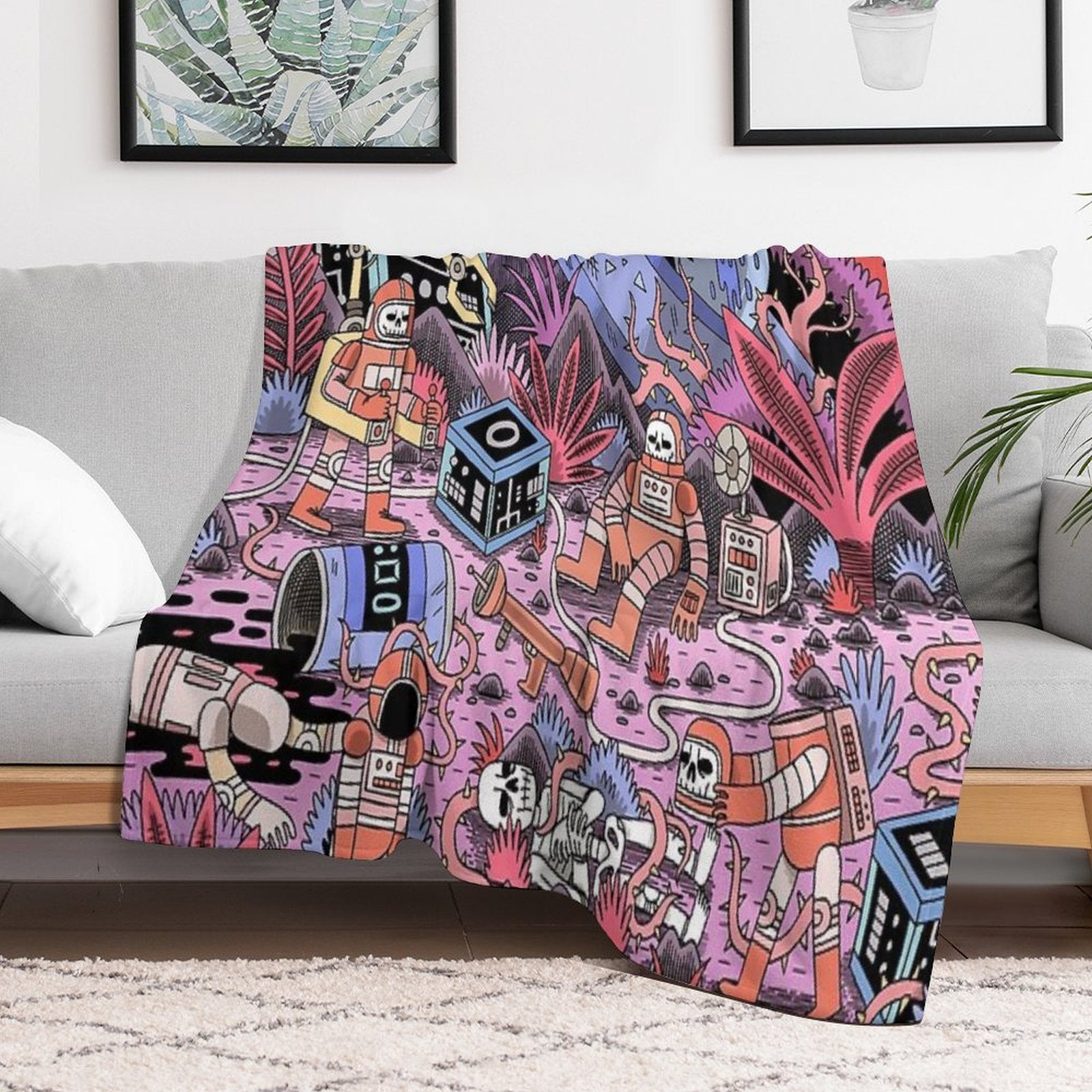 Chaos Lightweight Throw Blanket