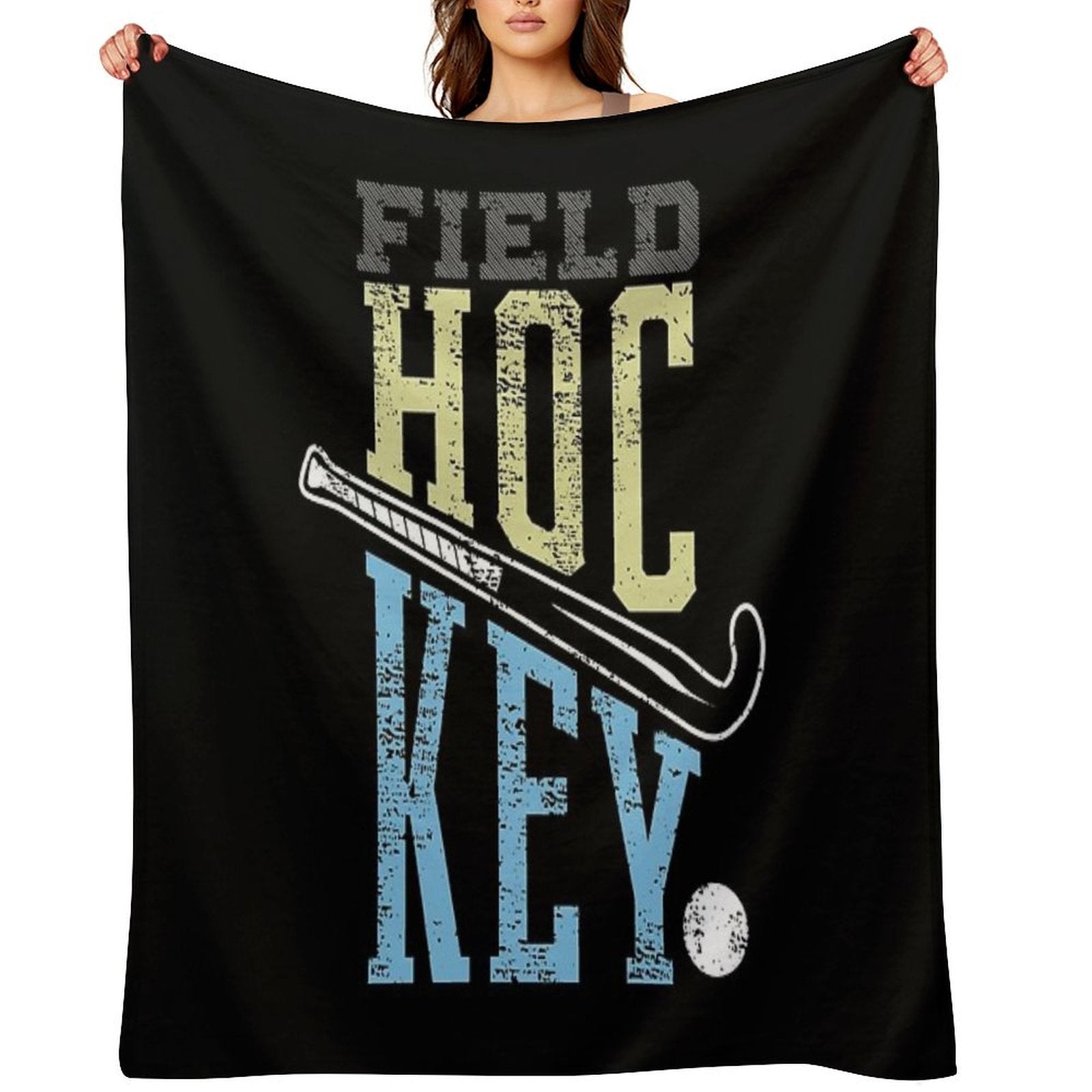 Girls Love Field Hockey Product, Field Hockey Girl Anti-pilling Throw Blanket