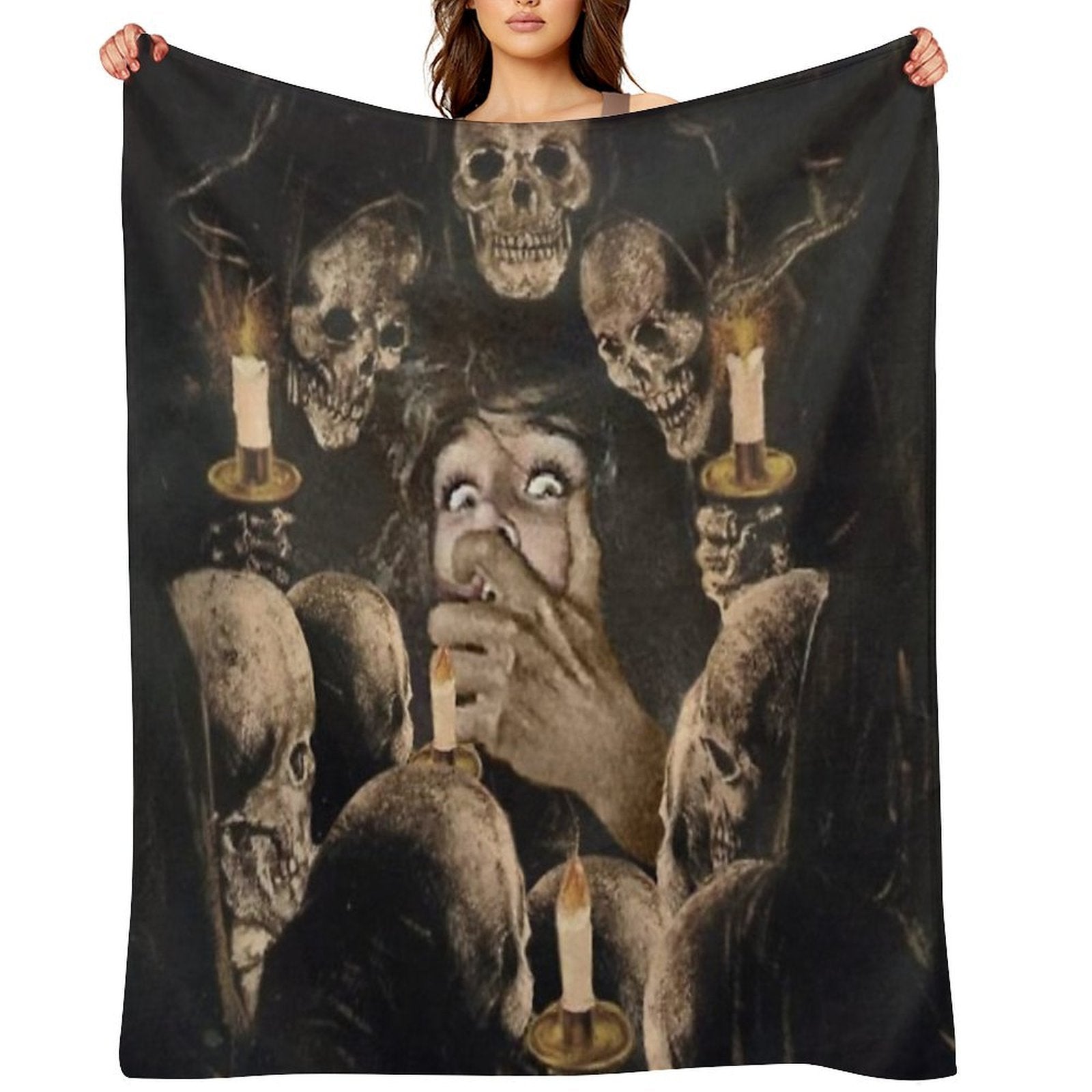 DARK VIGIL⠀ Gift-ready Throw Blanket