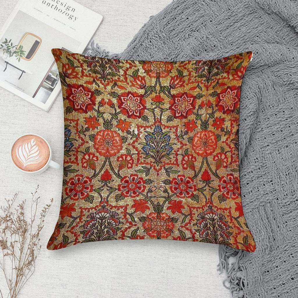 Ancient Turkish Tapestry Soft Washable Throw Pillow