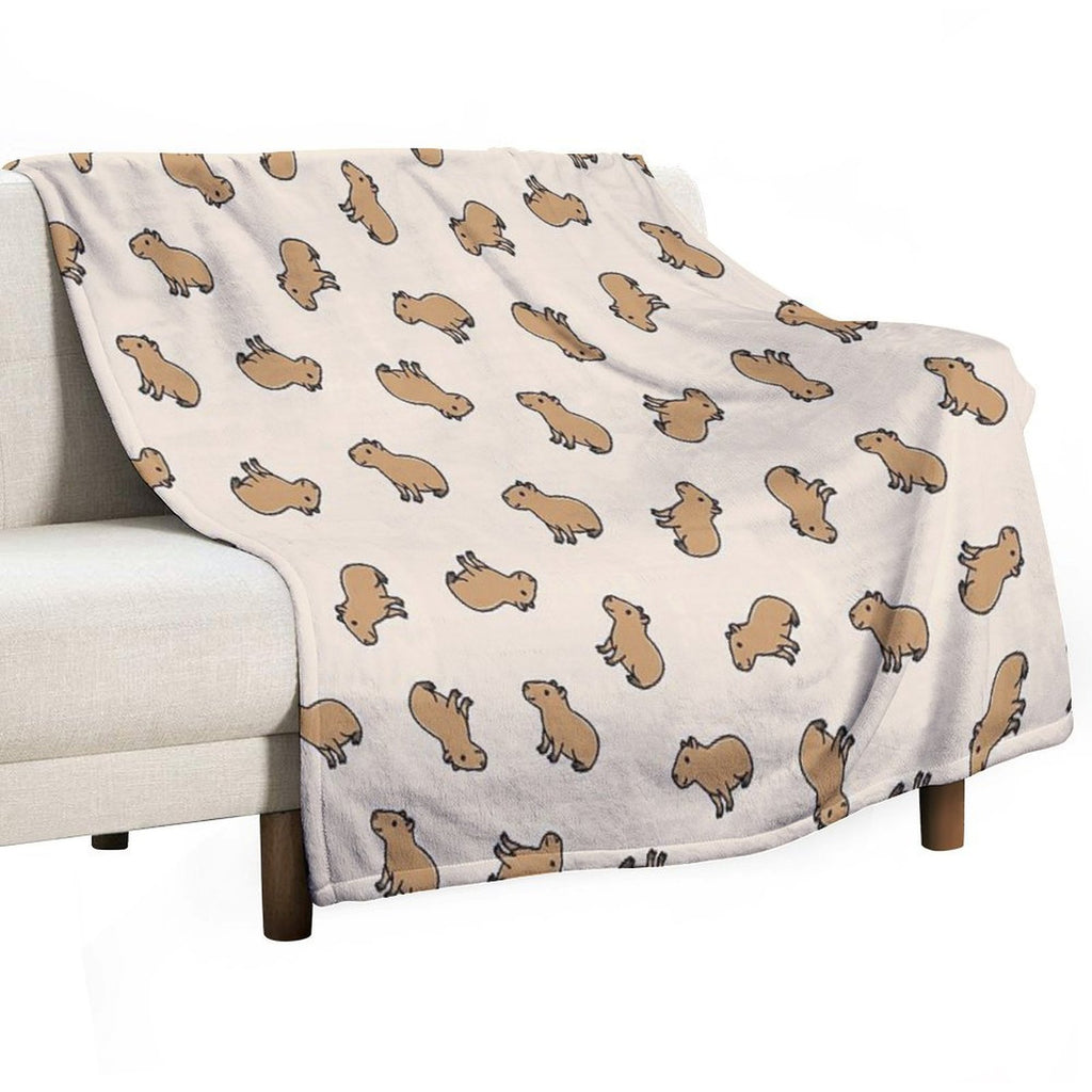 Capybara Lightweight Throw Blanket