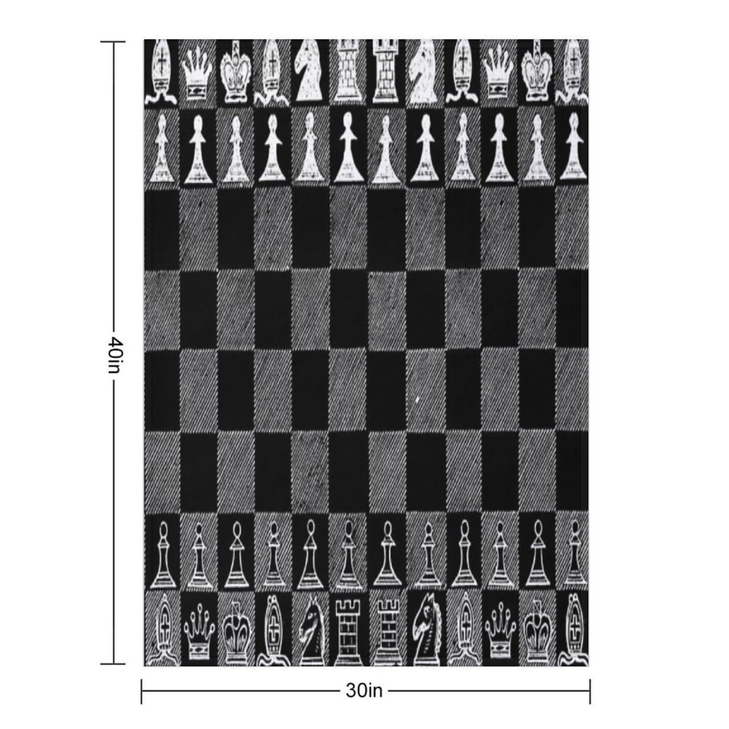 Chess Fan, Chess Player, Grand Master of Chess - White Shrink-resistant Throw Blanket