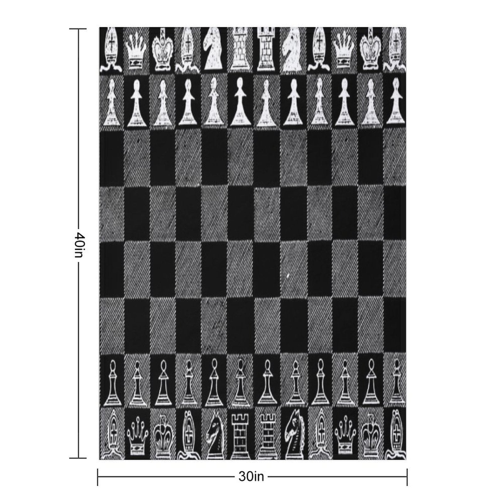 Chess Fan, Chess Player, Grand Master of Chess - White Shrink-resistant Throw Blanket