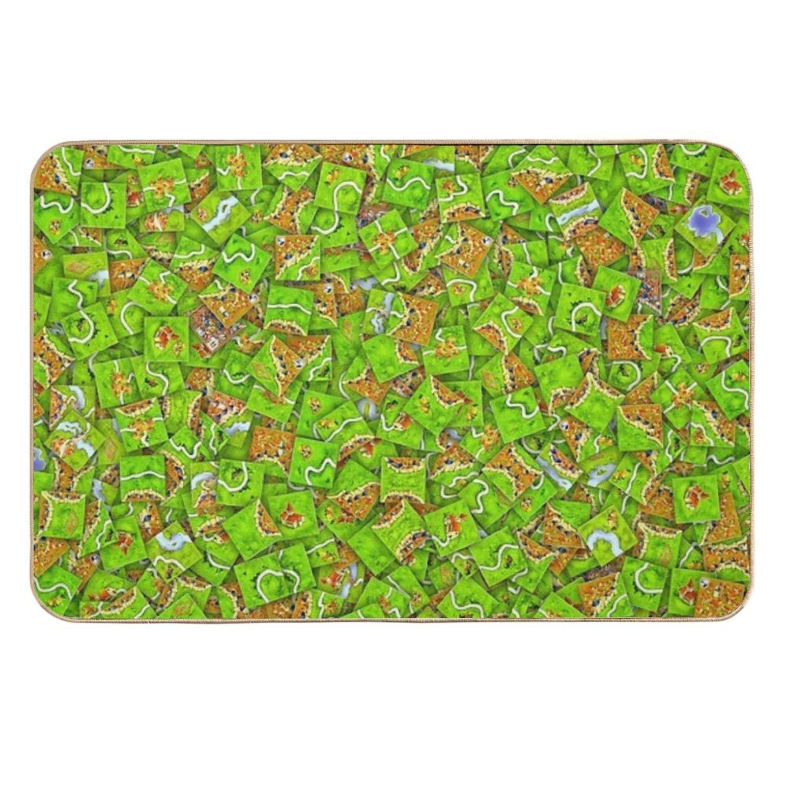 Carcassonne Tiles  Multi-Purpose Bath Mat